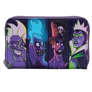 Disney Parks Loungefly Villains in the Dark Wallet